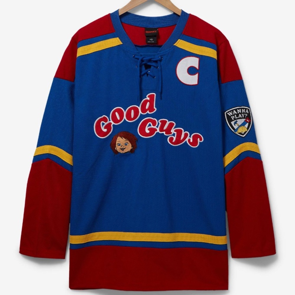 Unisex Child’s Play Chucky Hockey Jersey Boxlunch Exclusive Horror Halloween